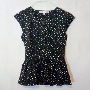 LC Lauren Conrad Sleeveless Peplum Top